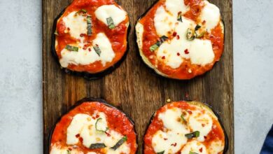 Air Fryer Eggplant Pizza