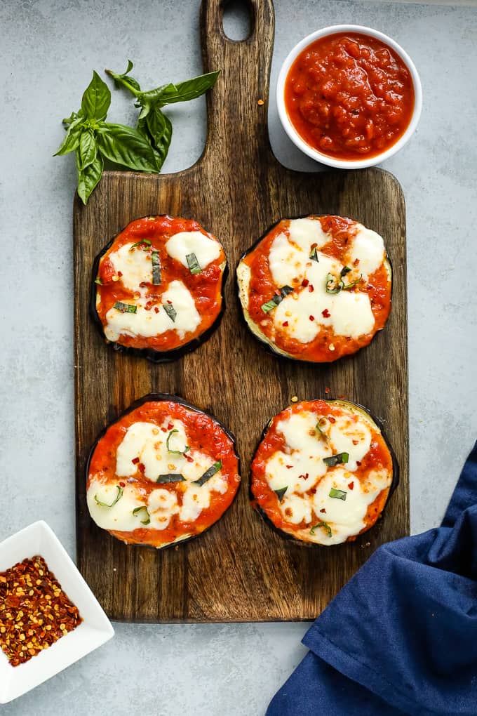 Air Fryer Eggplant Pizza