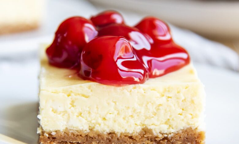 Cherry Cheesecake Bars