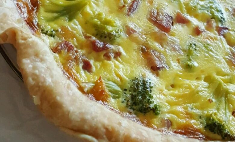 Easy Ham And Broccoli Quiche