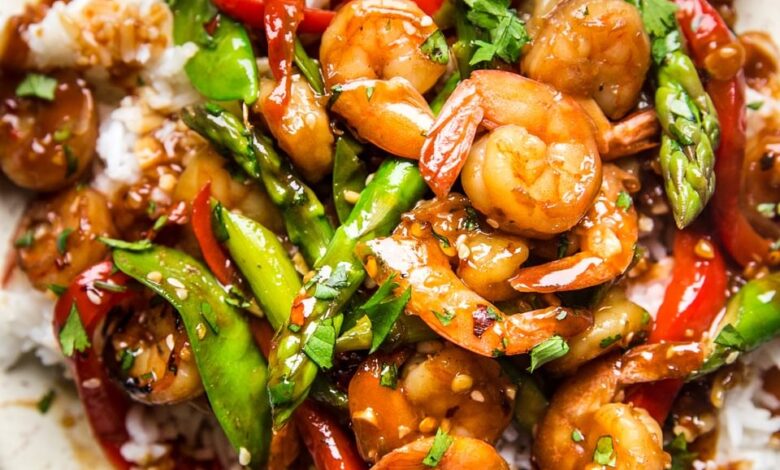 Garlic Shrimp Stir Fry