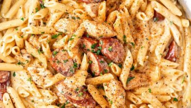 One Pot Cajun Chicken Alfredo Pasta