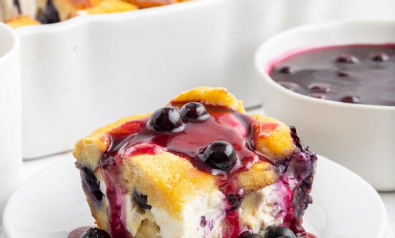 Overnight Blueberry French Toast