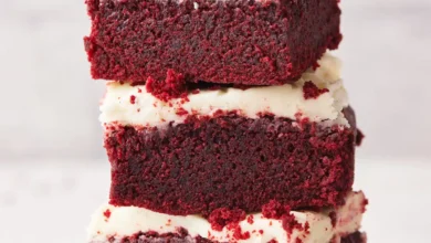 Red Velvet Brownies With Cream Cheese Frosting