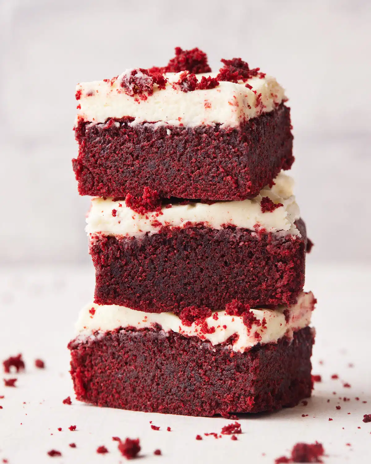 Red Velvet Brownies With Cream Cheese Frosting