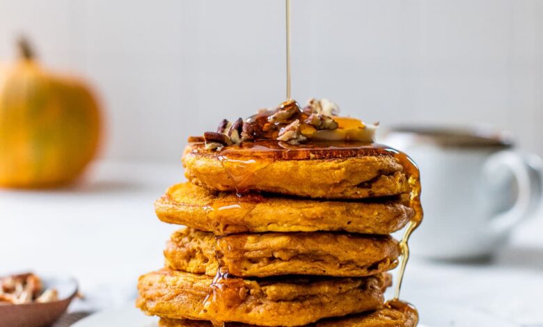 Skinny Pumpkin Pancakes