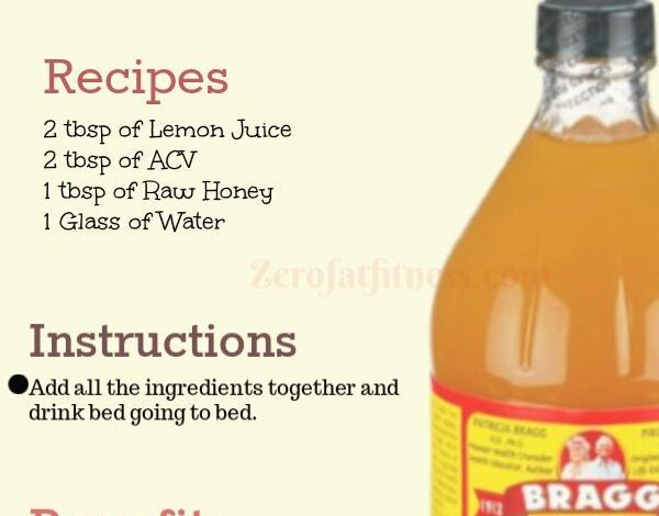 Weight Loss Drink With Apple Cider Vinegar Recipe